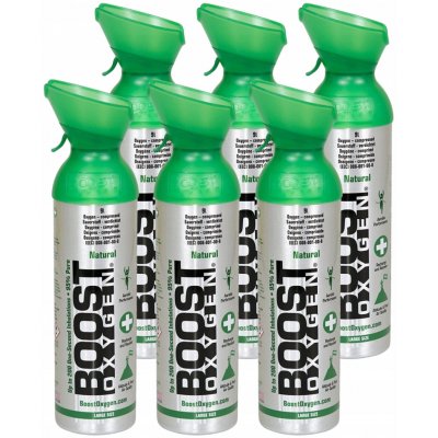 Boost Oxygen doplňkový kyslík v plechovce Přírodní Velký 6x9L – Hledejceny.cz