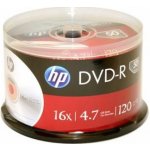 HP DVD-R 4,7GB 16x, bulk, 50ks (DME00070-3) – Zboží Živě
