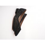 Karisma dámské lodičky černé semišové s ozdobnou mašlí – Zbozi.Blesk.cz