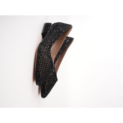 Karisma dámské lodičky černé semišové s ozdobnou mašlí – Zbozi.Blesk.cz