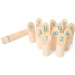 Finská kolíková hra Mölkky – dřevěná venkovní rodinná hra – Zboží Dáma