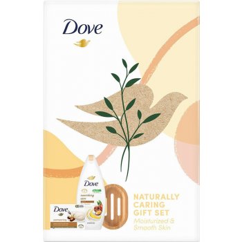 Dove Nourishing Care sprchový gel 250 ml + mýdlo 90 g + miska na mýdlo dárková sada