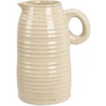Kameninová váza s uchem krémová – Zboží Dáma