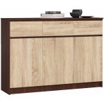 Ak furniture Karolína 140 cm 3 skříňky a 3 šuplíky – Zboží Dáma