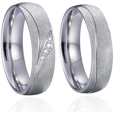 Steel Wedding Snubní prsteny z chirurgické oceli SPPL042 – Zboží Mobilmania