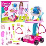 ISO 8245 Lékařský vozík s vyšetřením EKG růžová – Zbozi.Blesk.cz