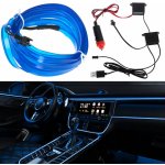 KIK KX4955 LED ambientní osvětlení pro auto/auto USB/12V páska 5m modrá – Sleviste.cz