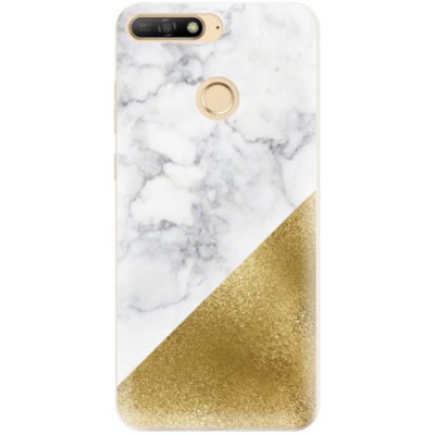 Pouzdro iSaprio - Gold and WH Marble - Huawei Y6 Prime 2018 – Zboží Mobilmania