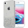 Pouzdro a kryt na mobilní telefon Apple Cadorabo pouzdro pro Apple iPhone 7 / 7S / 8 / SE 2020 Ochranné pouzdro v průhledném pouzdře na mobilní telefon TPU pouzdro Glitter Cover Case