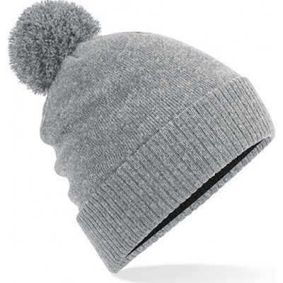 Beechfield Zimní čepice s bambulí B502 Heather Grey – Hledejceny.cz