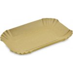 WIMEX Papírové misky hranaté hnědé nepromastitelné 13x18x3cm – Sleviste.cz