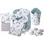 Oboustranné hnízdečko PREMIUM set 7v1Na safari s šedou minky – Sleviste.cz