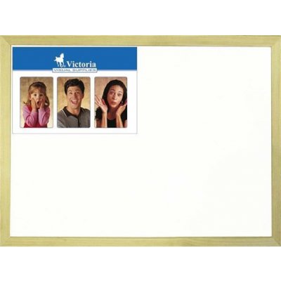 VICTORIA VISUAL Bílá magnetická tabule, 30 x 40 cm, dřevěný rám, VICTORIA – Zboží Mobilmania