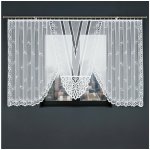 Dekorační oblouková krátká záclona na žabky ROZALIA 160 bílá 450x160 cm MyBestHome – Hledejceny.cz