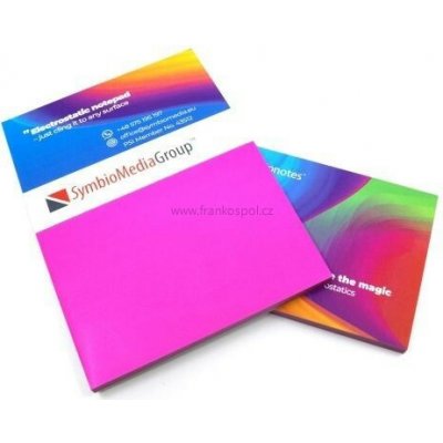 Elektrostatický bloček SYMBIONOTES, 70 x 100 mm, růžový – Hledejceny.cz