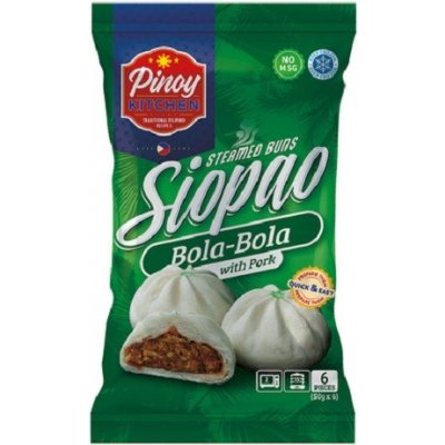 Pinoy Kitchen Knedlík plněný vepřovým masem Bola Bola, Siopao 300 g – Zboží Dáma