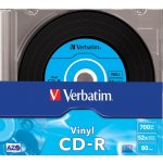Verbatim CD-R 700MB 52x, AZO, printable, slimbox, 10ks (43426) – Zboží Živě