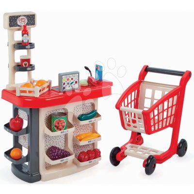 Obchod s vozíkem Supermarket 100% Chef Écoiffier s mikrofonem a platebním terminálem od 18 měsíců – Hledejceny.cz