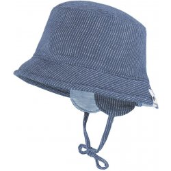 Maimo Gots Baby Hat Musselin altindigo weiß streifen