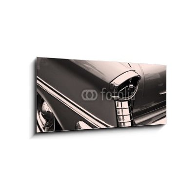 Skleněný obraz 1D panorama - 120 x 50 cm - vintage car tail lamp světelné zdroje automobilů – Zbozi.Blesk.cz