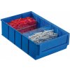 Úložný box Allit Plastový regálový box ShelfBox 183 x 300 x 81 mm modrý
