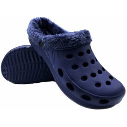 FLAMEshoes Pánské zateplené clogsy A-001-M modré