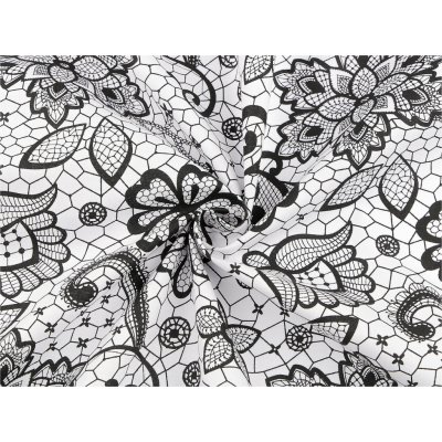 Bavlněná látka / plátno krajka Varianta: 2 černá, Balení: 1 m 61140/158319/283133 – Sleviste.cz