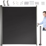 Tomido Výsuvná boční terasová markýza LUARO, 180 x 400 cm, šedá KX3219 – Sleviste.cz