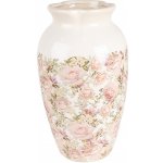 Keramická váza s růžemi Rosien L – 21x37 cm – Hledejceny.cz