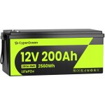 CyperOcean LiFePO4 12V 200Ah 2560Wh IP65 200A BMSLiFePO4 – Sleviste.cz