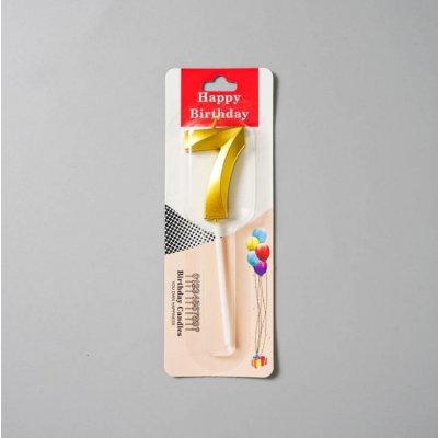 Dortisimo Svíčka zlatá číslo 7 – Zboží Dáma