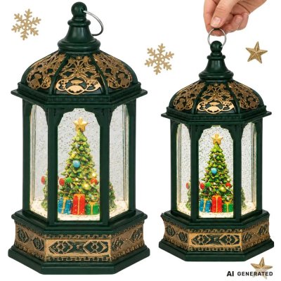 Verk 26290 Vánoční dekorační LED Lucerna se stromečkem 14 cm – Hledejceny.cz
