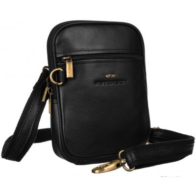 pánské kabelky [DH] kožená taška PTN 1113 NDM BLACK