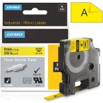 Páska Dymo Rhino bužírky, 9mm (18054) žlutá, černý tisk, 1,5m – Zboží Živě