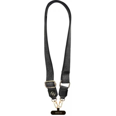 Popruh Guess Crossbody PU 4G Metal Logo Black 142340 – Hledejceny.cz