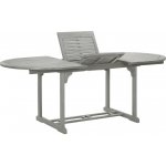 OMAXI 762517 Zahradní stůl šedý 200 x 100 x 75 cm masivní akáciové dřevo – Hledejceny.cz
