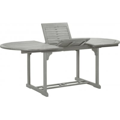 OMAXI 762517 Zahradní stůl šedý 200 x 100 x 75 cm masivní akáciové dřevo – Hledejceny.cz