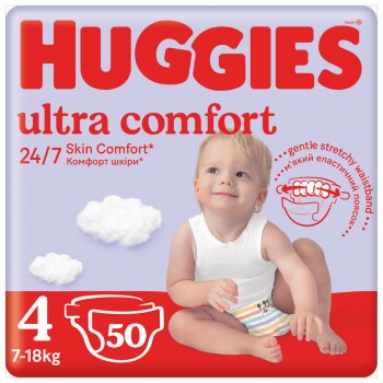 Huggies Ultra Comfort Jumbo 4 7-18 kg 50 ks