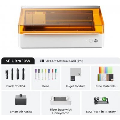 xTool M1 Ultra 4v1 10W DeLuxe – Zboží Živě