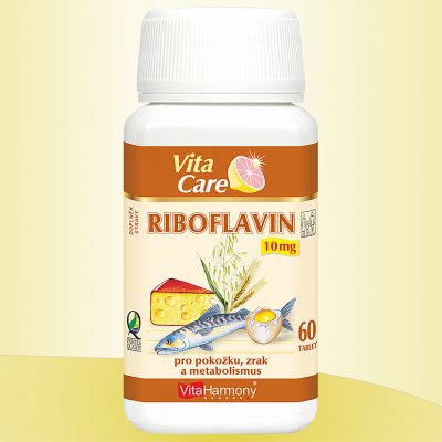 VitaHarmony Riboflavin 10 mg 60 tablet – Zboží Mobilmania