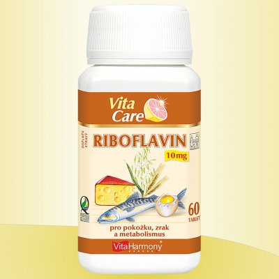 VitaHarmony Riboflavin 10 mg 60 tablet – Hledejceny.cz