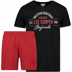 Lee Cooper pánské pyžamo krátké černo červené