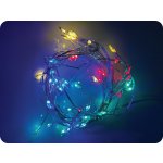 ACA Lighting LED dekorační řetěz 2.5m 50LED 3xAA RGBY bez funkcí stříbrná měď [X01503117] – Hledejceny.cz