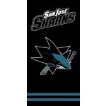 TipTrade Osuška NHL San Jose Sharks Black 70 x 140 cm – Hledejceny.cz