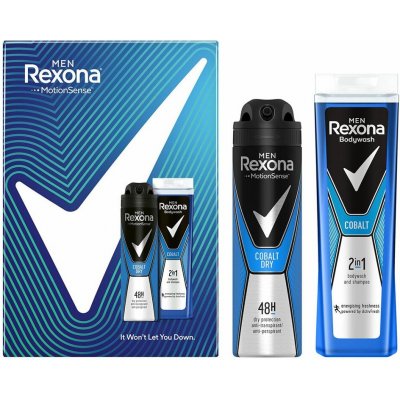 Rexona Cobalt Men sprchový gel 250 ml + deospray 150 ml dárková sada