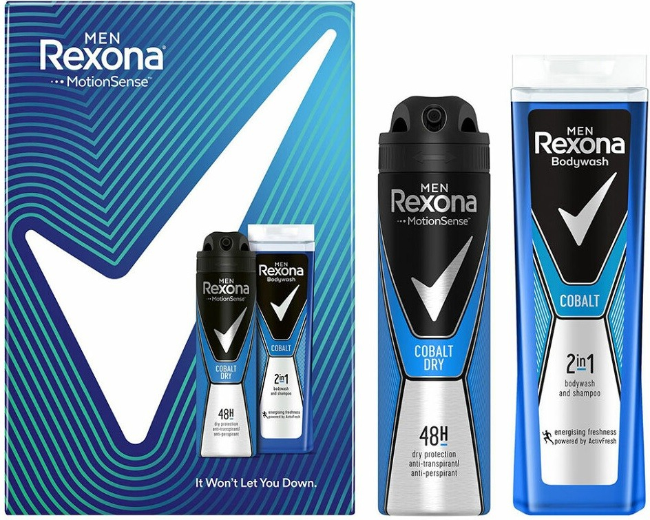 Rexona Cobalt Men sprchový gel 250 ml + deospray 150 ml dárková sada