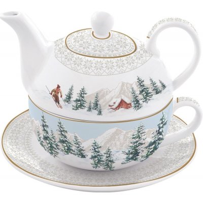 Easy Life Porcelánová souprava čaj pro jednoho lyžaři Chalet 350ml – Sleviste.cz