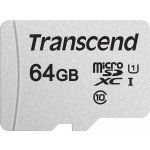 Transcend microSDXC UHS-I U1 64 GB TS64GUSD300S-A – Zboží Mobilmania