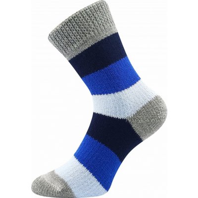 Boma SPACÍ FUN ponožky extra teplé PRUH Modrá / Sv. šedá – Zboží Mobilmania
