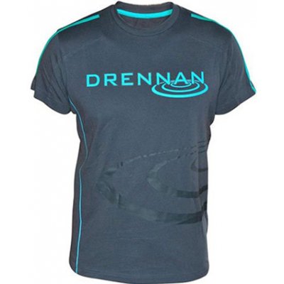 DRENNAN Triko T-Shirt Grey/Aqua